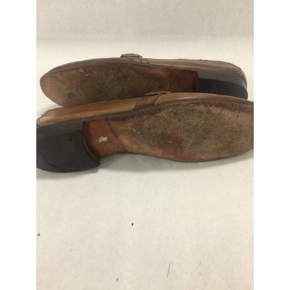 Johnston and Murphy Camel Brown Leather with Strap Gold Hardware Kiltie 9 1/2N main image 5